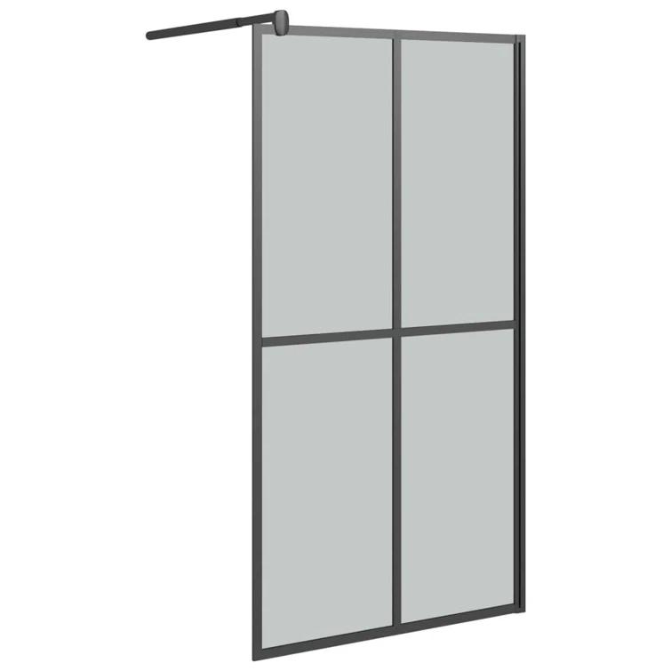 VidaXL Walk-in Shower Screen Door Cover Multi Sizes Transparent/Frosted White