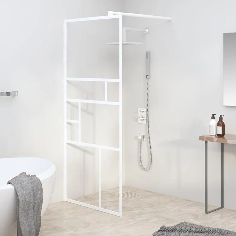 VidaXL VidaXL Walk-in Shower Enclosure Bathroom Wall Panel Shower Screen ESG Glass 151868