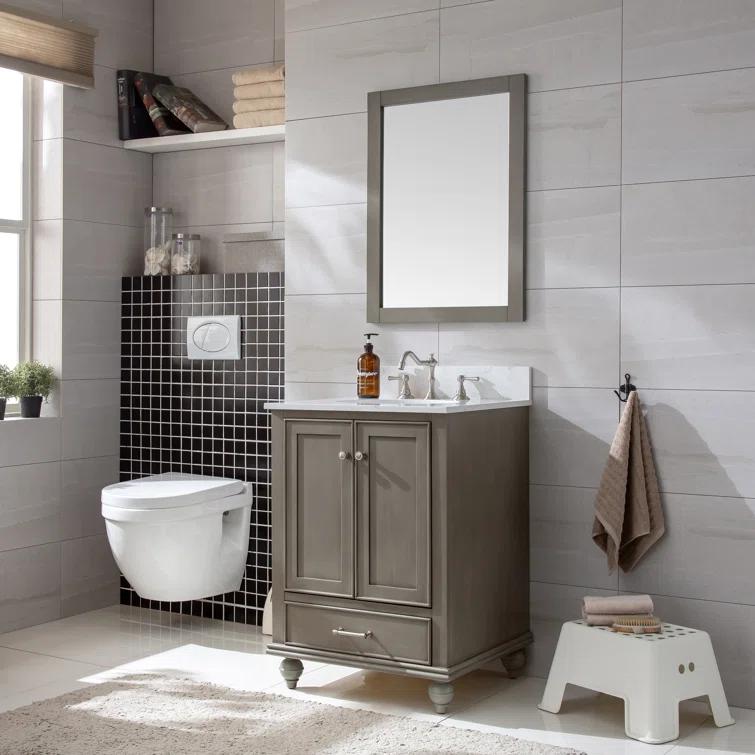 Melissa 24" Single Vanity - Grain White
