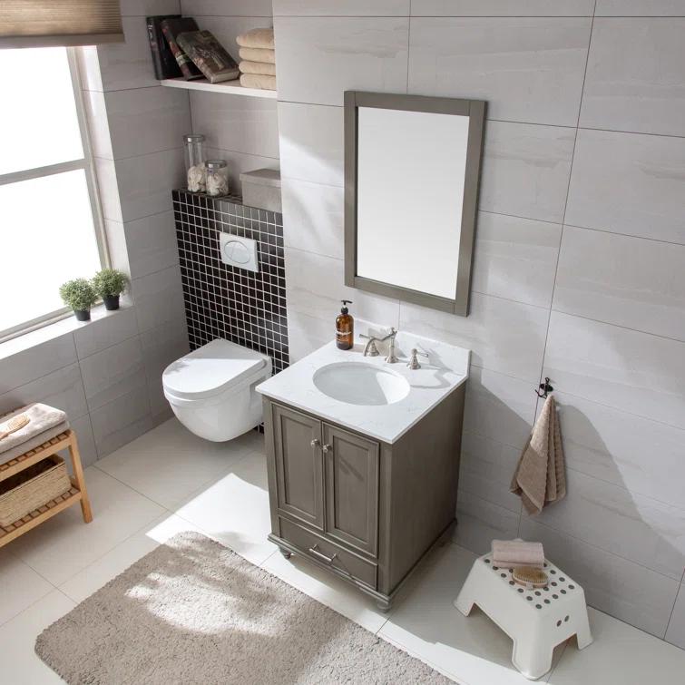 Melissa 24" Single Vanity - Grain White