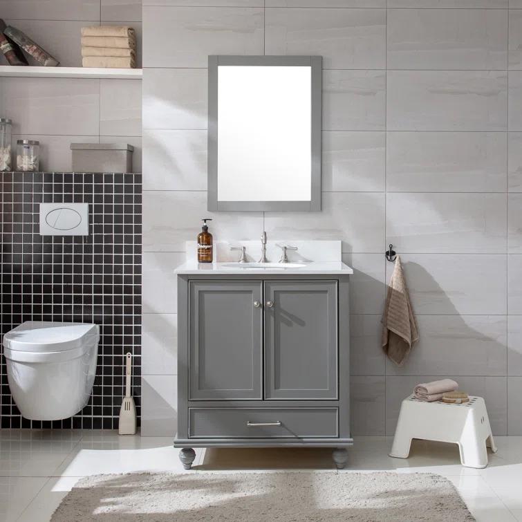 Melissa 30" Single Vanity - Grain White