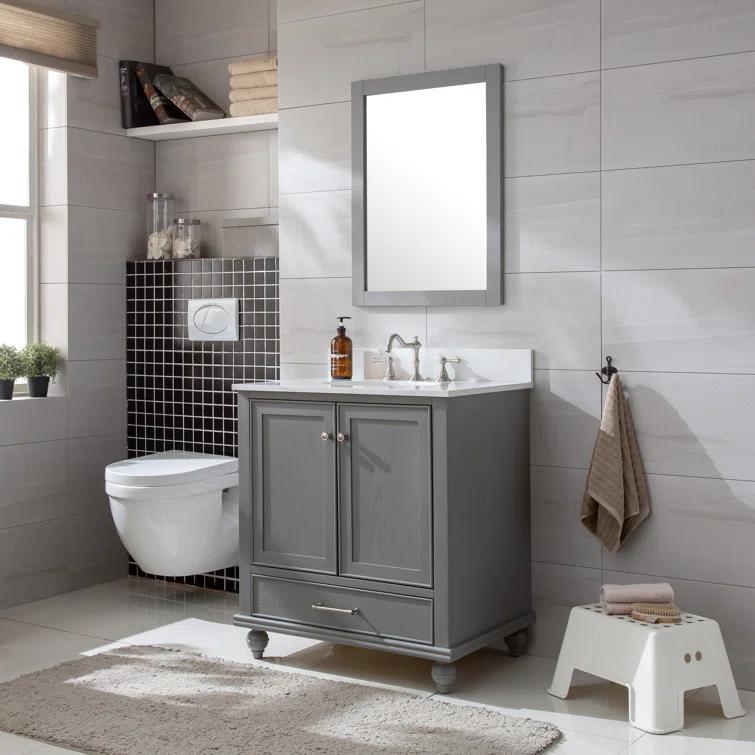 Melissa 30" Single Vanity - Grain White