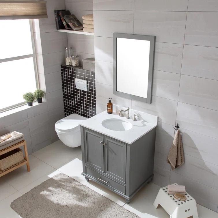 Melissa 30" Single Vanity - Grain White