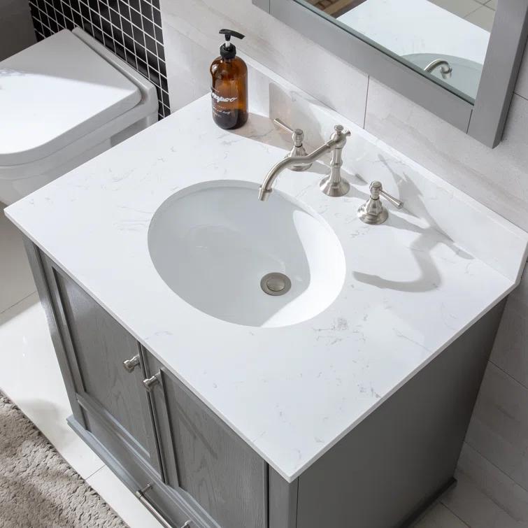 Melissa 30" Single Vanity - Grain White