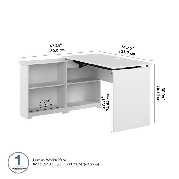 Almita 52'' Adjustable (sit to stand) Corner Desk
