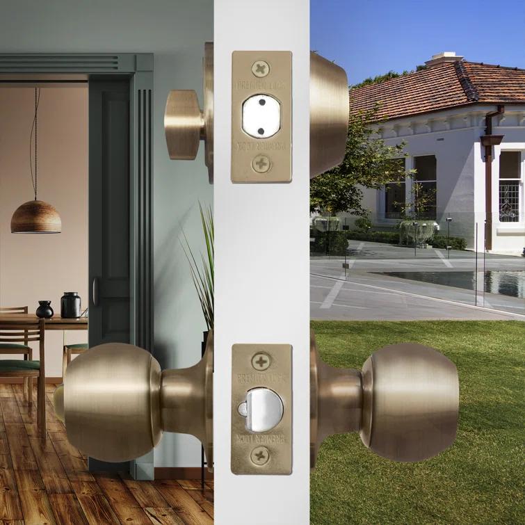 Complete Entry Knob Set with Single Cylinder Deadbolt