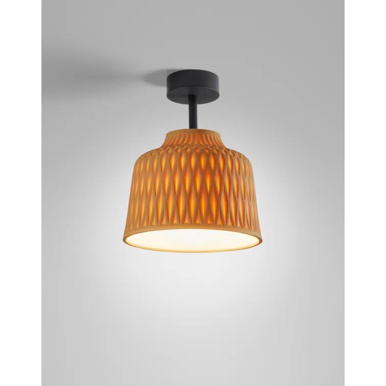 Bover Black 11.81" W Outdoor Semi Flush Mount