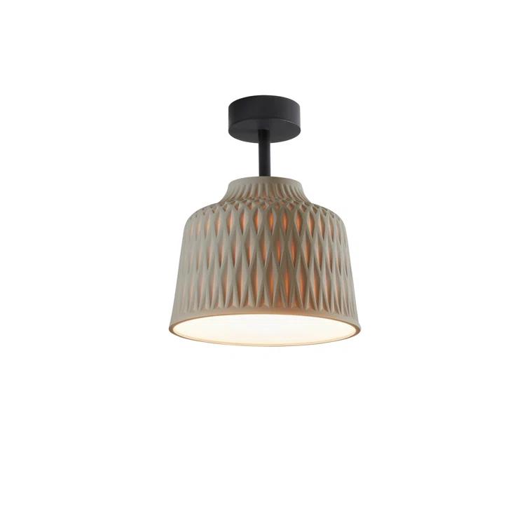 11.81'' W 1 - Bulb Outdoor Semi Flush Mount