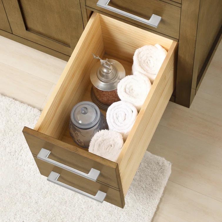 OVE Decors Athea 36 in. W Bath Vanity with Premium Countertop and Power Bar