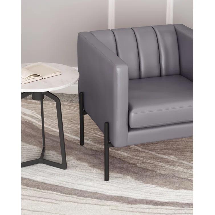 Faux Leather Armchair