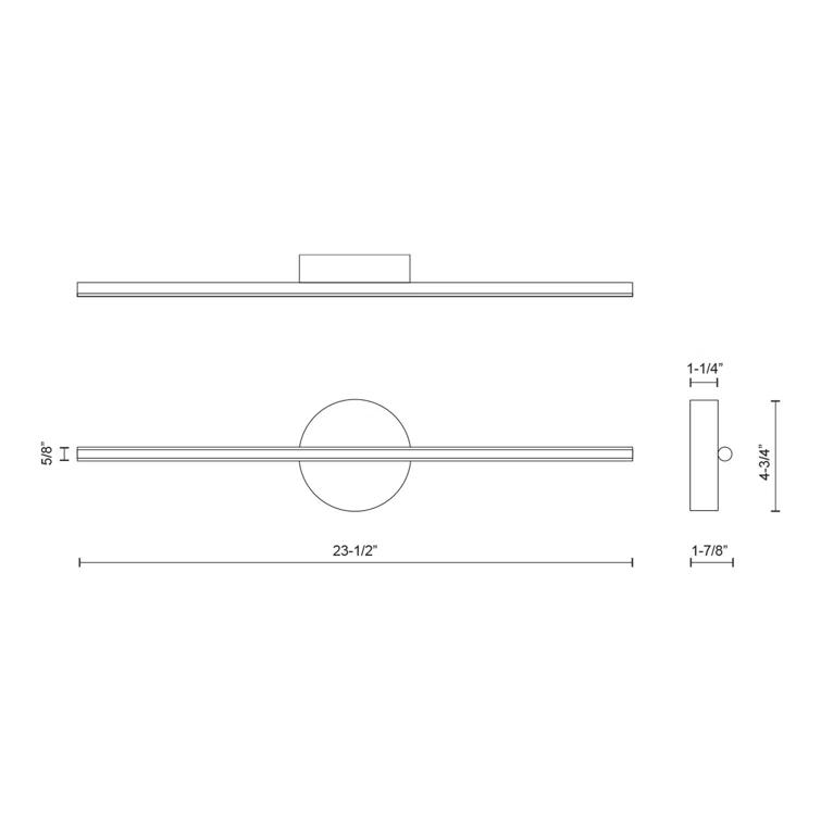 Kuzco Lighting Chute Aluminum LED Wallchiere