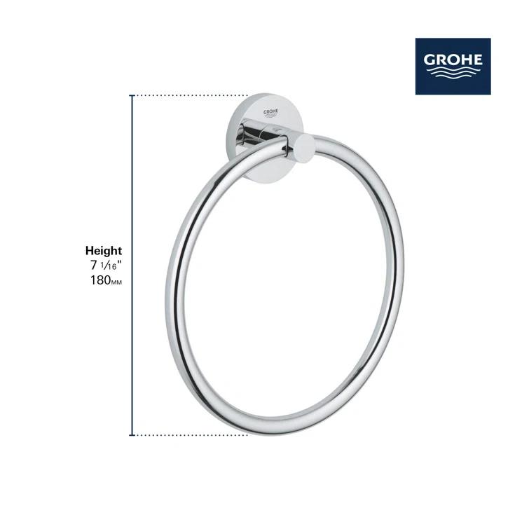 AngleSimple AE101 Wall Mounted Stainless Steel Bathroom Towel Ring