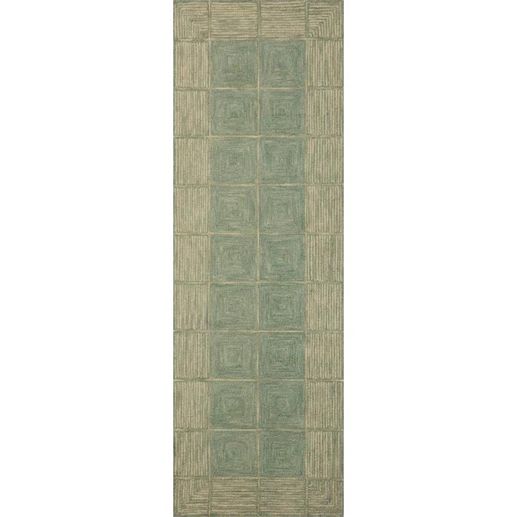 Chris Loves Julia x Loloi Francis Collection FRA-02 Green / Natural, ContemporaryArea Rug
