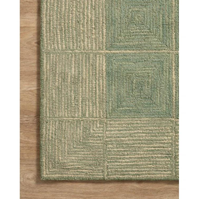 Chris Loves Julia x Loloi Francis Collection FRA-02 Green / Natural, ContemporaryArea Rug