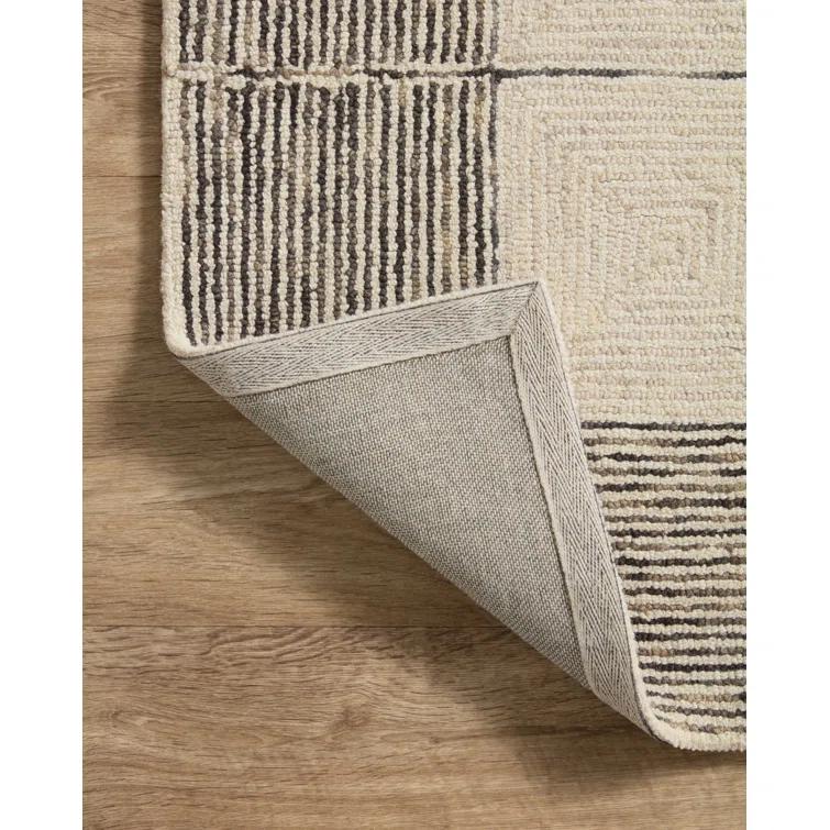 Chris Loves Julia x Loloi Francis Collection FRA-02 Cream / Black, Contemporary  Area Rug