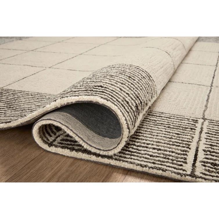 Chris Loves Julia x Loloi Francis Collection FRA-02 Cream / Black, Contemporary  Area Rug