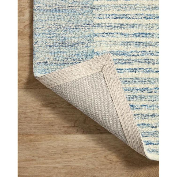 Chris Loves Julia x Loloi Chris Collection CHR-01 Ivory / Denim, TransitionalArea Rug