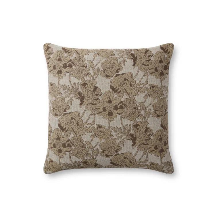 Matilda Pillow x Chris Loves Julia x Loloi - Brown and Natural