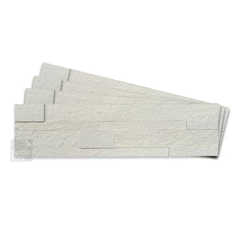 6" x 24" Natural Stone Peel & Stick Mosaic Tile