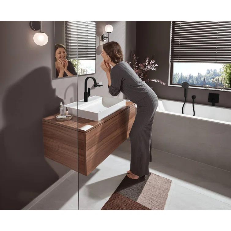 Hansgrohe Vivenis Single-hole Faucet 210 with Swivel Spout and Pop-Up Drain, 1.2 GPM