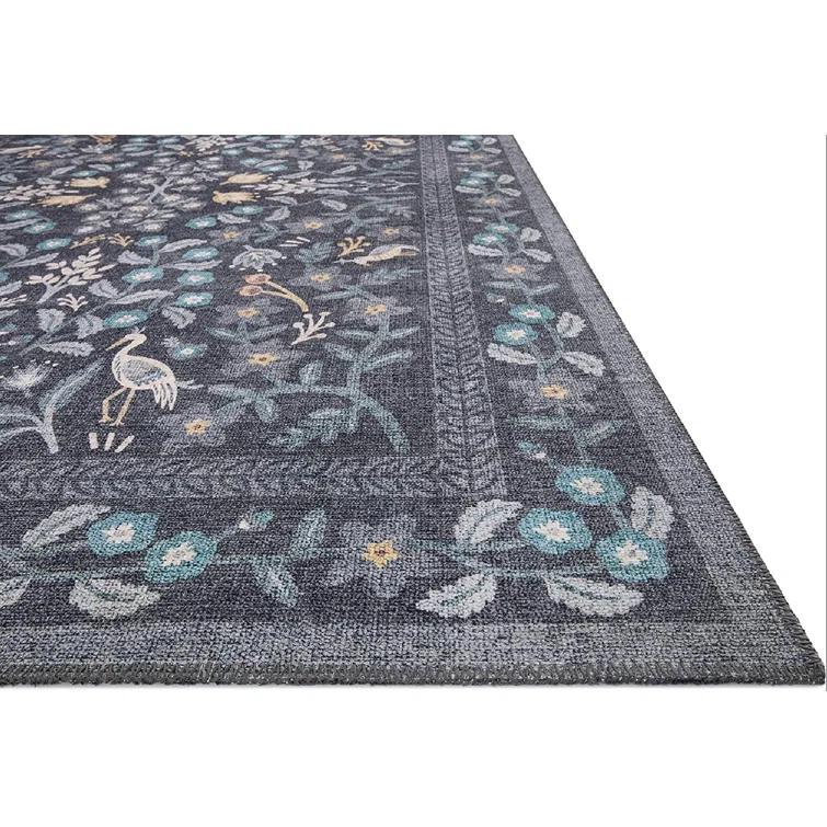 Rifle Paper Co. x Loloi Maison Nightingale Black Rug