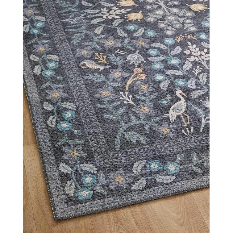 Rifle Paper Co. x Loloi Maison Nightingale Black Rug