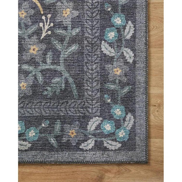 Rifle Paper Co. x Loloi Maison Nightingale Black Rug