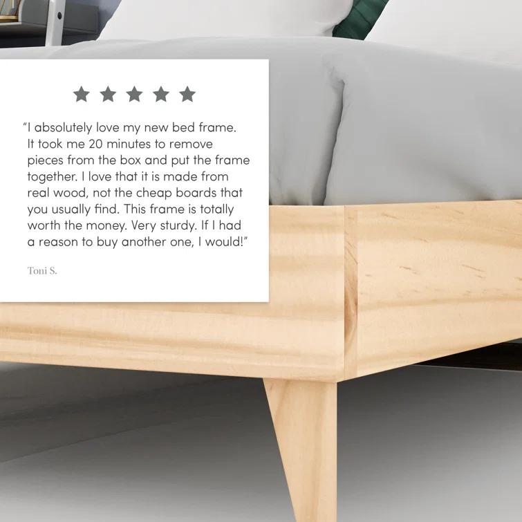 Dedrie Solid Wood Bed