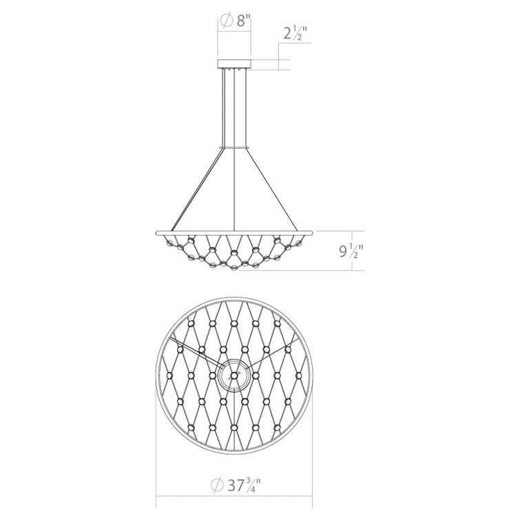 SONNEMAN Constellation Galaxy Matrix 29 - Light Bright Satin LED Unique/Statement Pendant