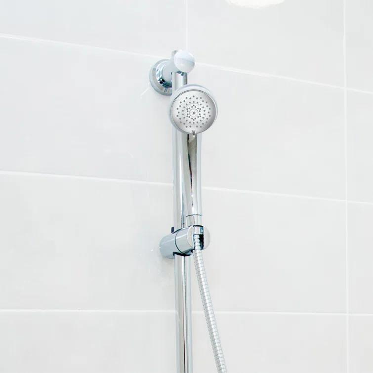 Niagara Conservation Niagara Conservation N9415CH-HH Healthguard 5-Spray with 1.5 GPM 4.3-in. Wall Mount Handheld Shower Head in Chrome with Removable Faceplate, 1-Pack | Bathroom Shower Head with Pressure Compensation N9415CH-HH