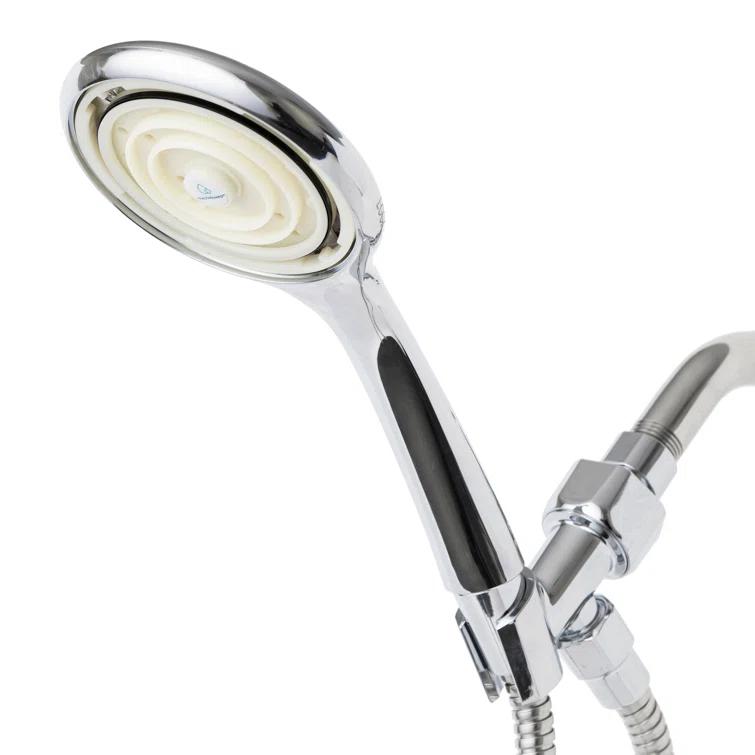 Niagara Conservation Niagara Conservation N9415CH-HH Healthguard 5-Spray with 1.5 GPM 4.3-in. Wall Mount Handheld Shower Head in Chrome with Removable Faceplate, 1-Pack | Bathroom Shower Head with Pressure Compensation N9415CH-HH