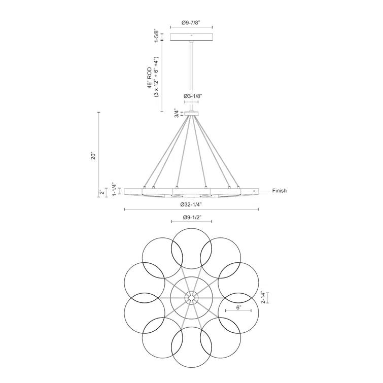 Kuzco Lighting Maestro 1 - Light LED Unique/Statement Pendant