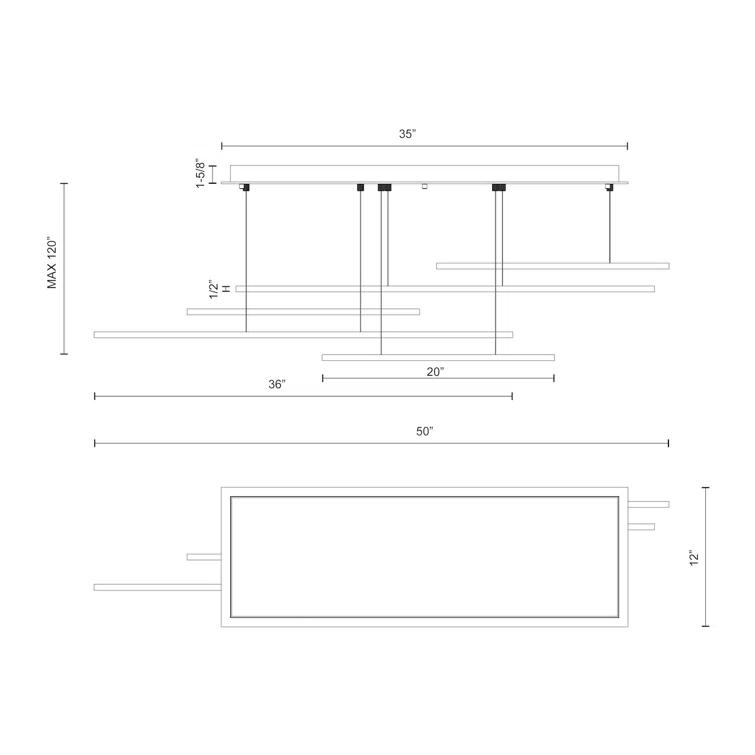Vega 5 - Light LED Kitchen Island Pendant