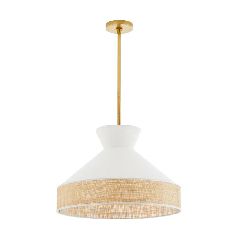 Malena Pendant Light by Arteriors - White / 20.5" Dia