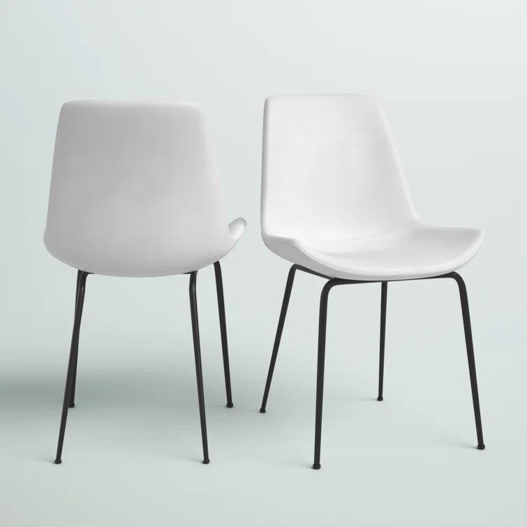 18.5'' H Faux Leather Upholstered Side Chair
