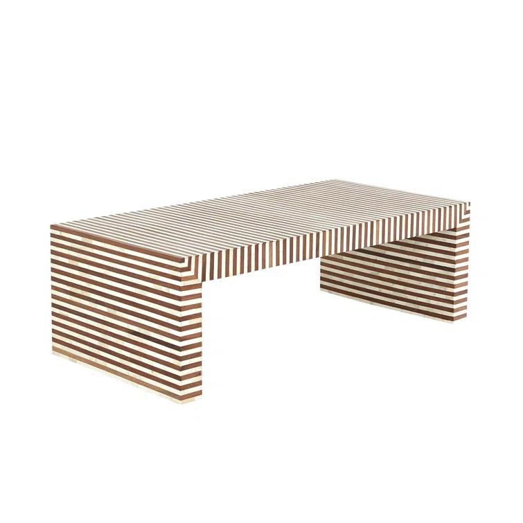 Sienna Coffee Table-Walnut/Bone