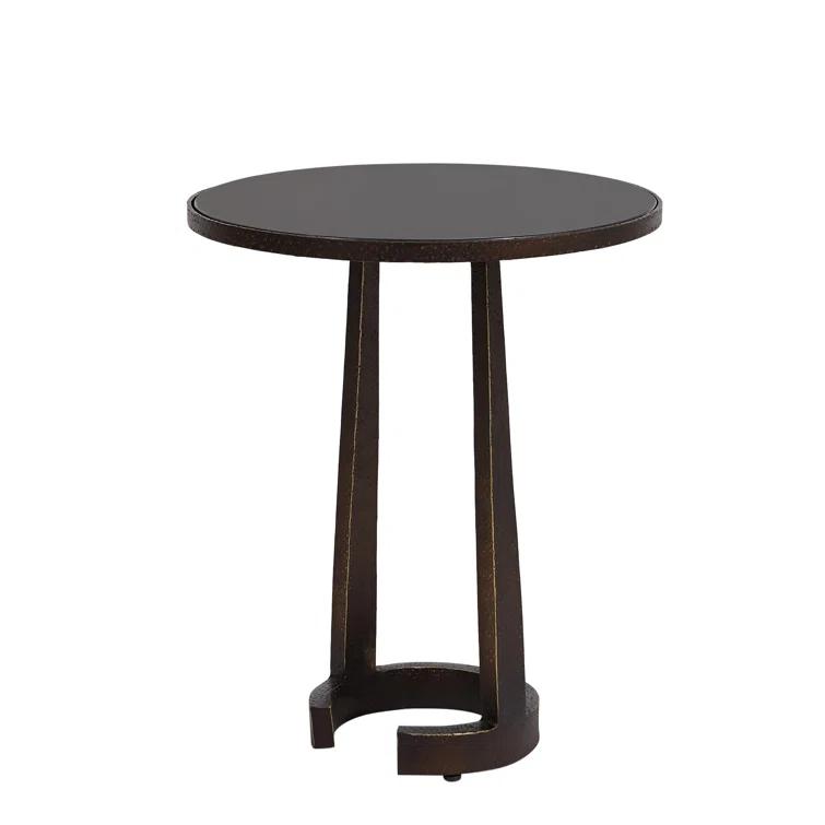 Florence Round Marble Accent Table