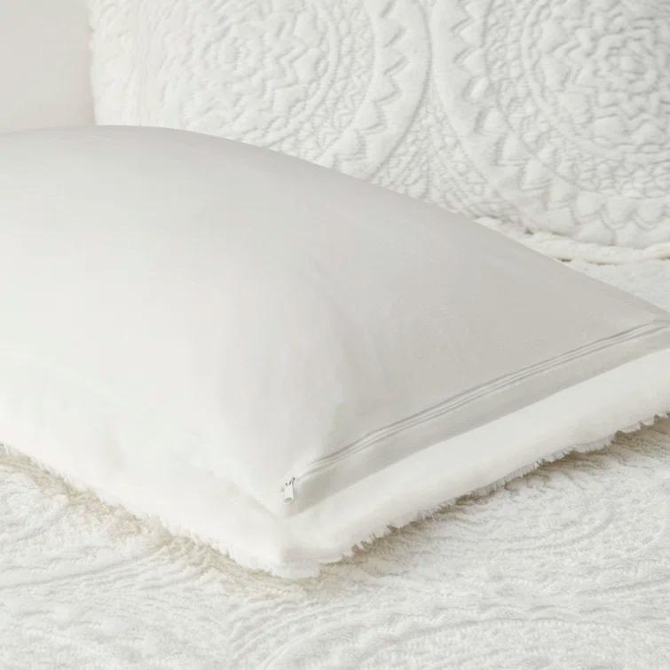 Madison Park Arya Embroidered Medallion Faux Fur Ultra Plush Comforter Set