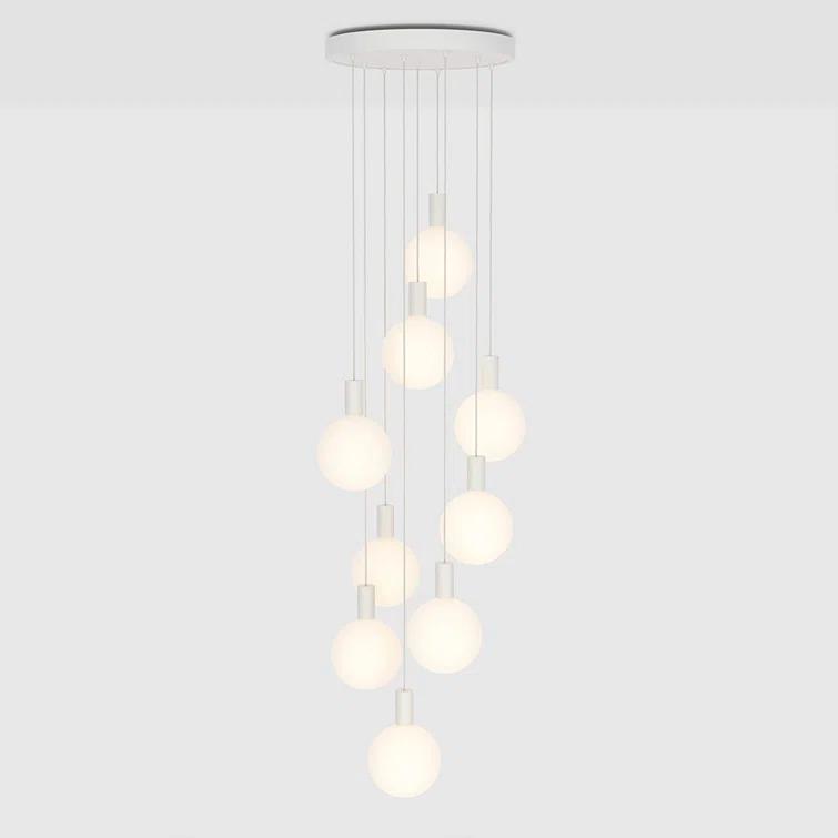 Alumina 9-Light Pendant Light by Tala - White / 20" Dia
