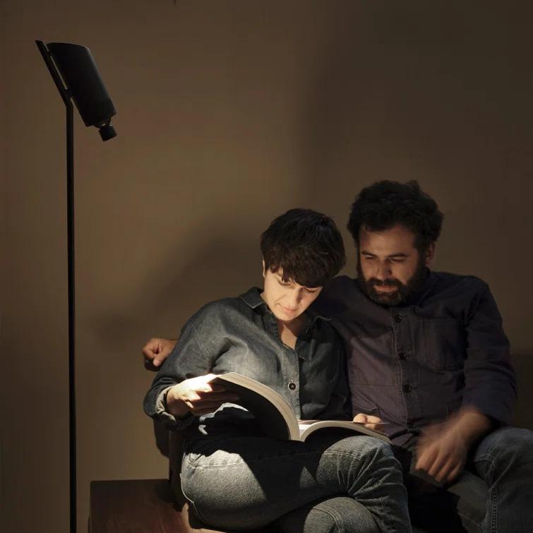 DCW Editions Vision 53.94'' Black LED Task Floor Lamp