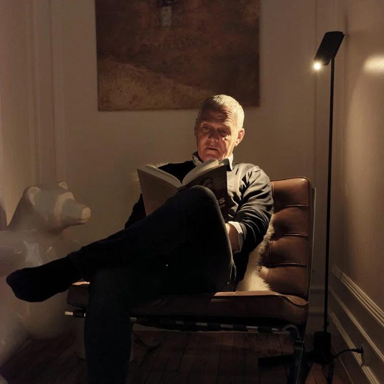 DCW Editions Vision 53.94'' Black LED Task Floor Lamp