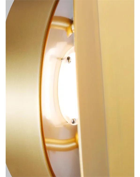 Dottie Burnished Brass Dimmable LED Wall Sconce, 12"
