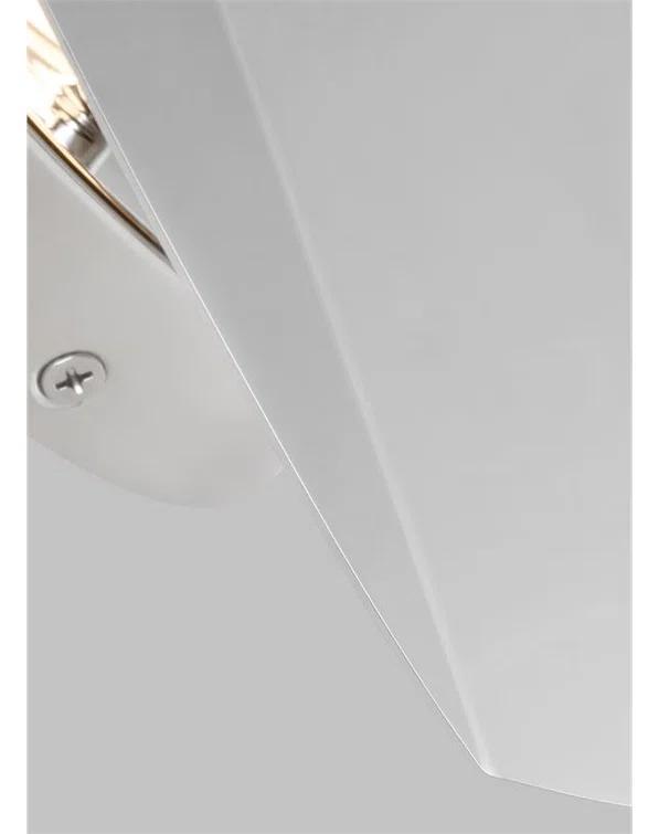 Matte White 12" Dimmable LED Wall Sconce