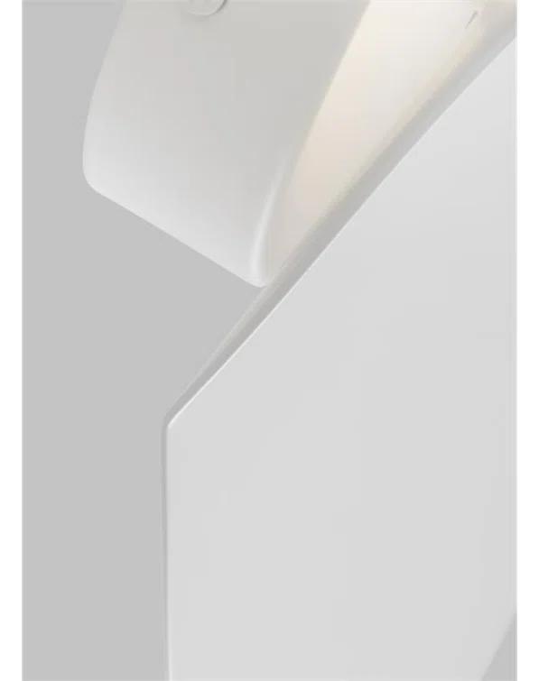 Matte White 12" Dimmable LED Wall Sconce