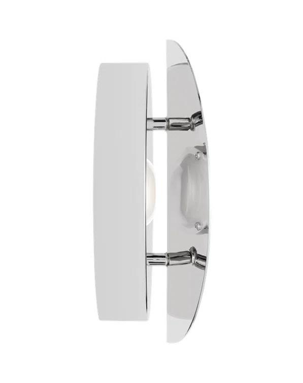 Dottie 7" Circle Polished Nickel Dimmable LED Sconce