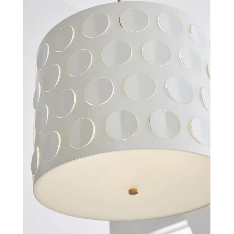 Dottie 3 - Light Dimmable Drum Chandelier