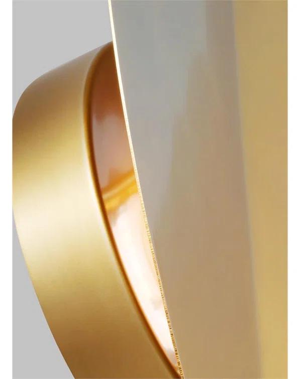 Dottie Burnished Brass Dimmable LED Wall Sconce, 12"