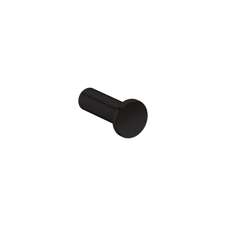 Matte Black Modern Wall Mount Single Hook