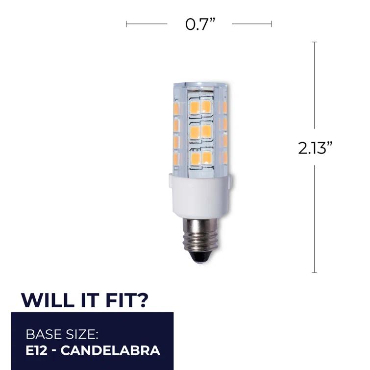 40 Watt Equivalent E12/Candelabra Dimmable LED Bulb