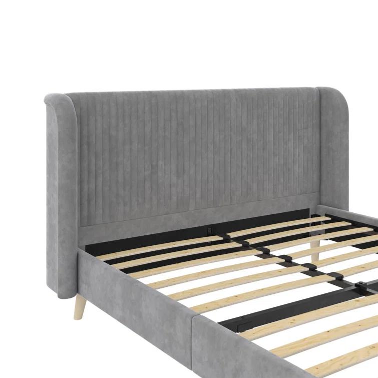 Holly Queen Size Upholstered Platform Bed